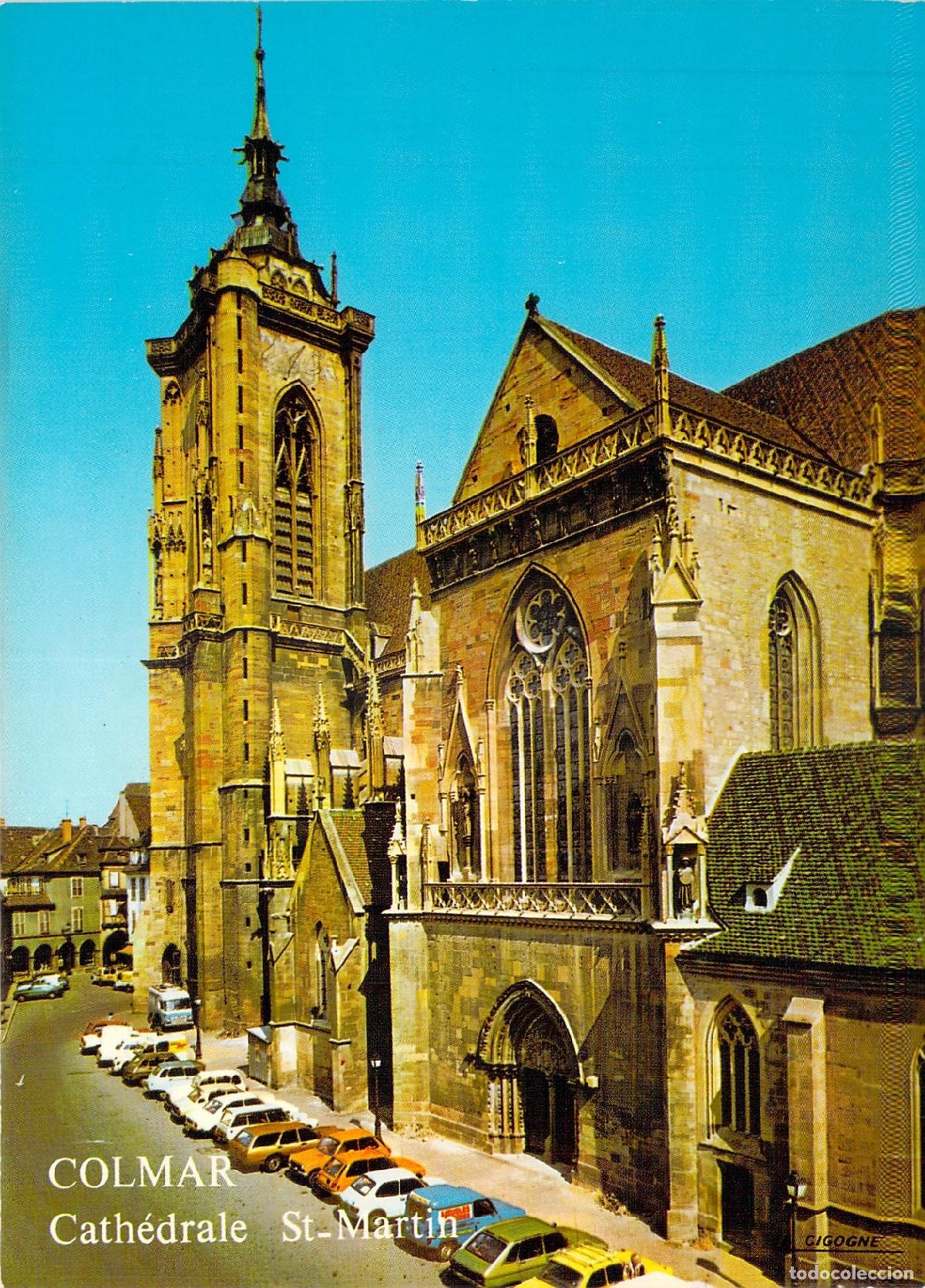 Postales: Postal de la Catedral Saint-Martin en Colmar Francia