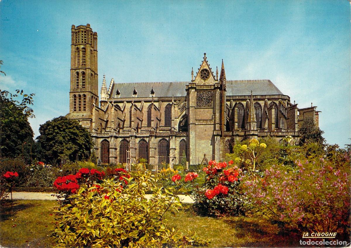 Postales: Postal de la Catedral de Limoges desde el Jard&iacute;n del Obispado