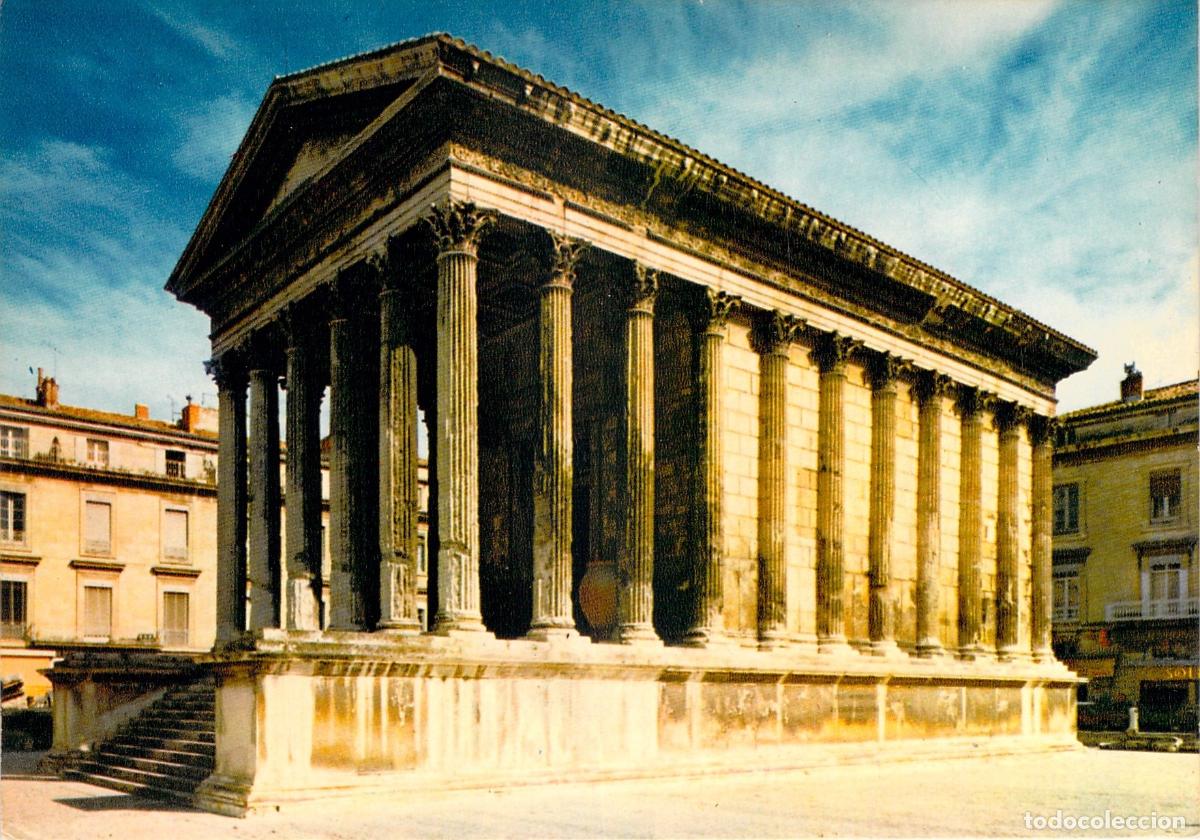 Postales: Postal de la Maison Carr&eacute;e en Nimes, Francia