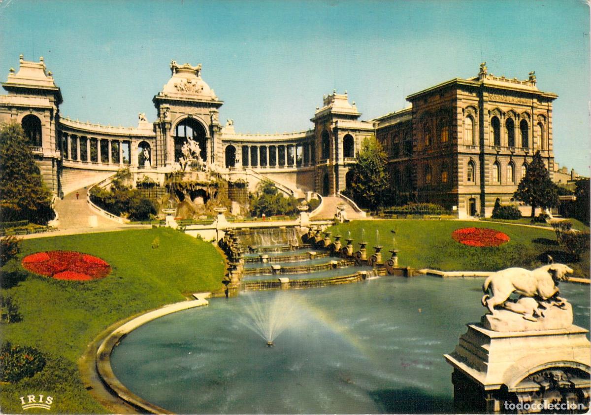 Postales: Postal del Palacio Longchamp en Marsella