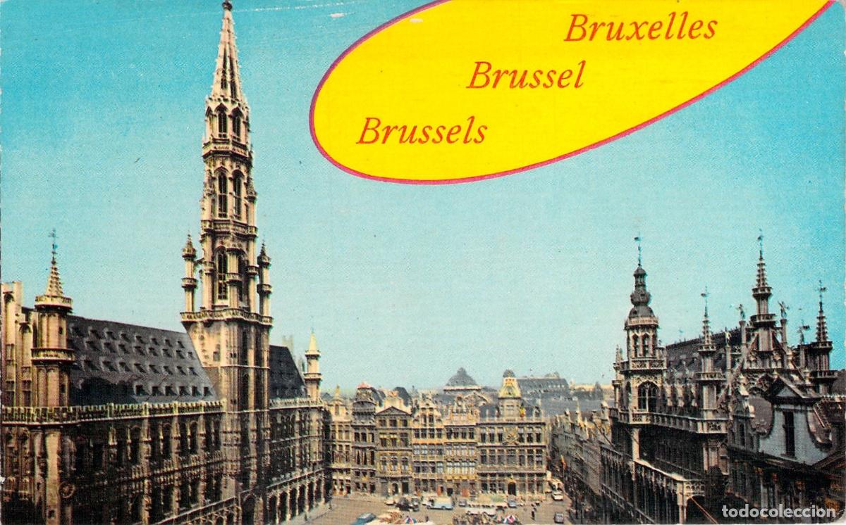 Postales: Postal de la Grand Place en Bruselas