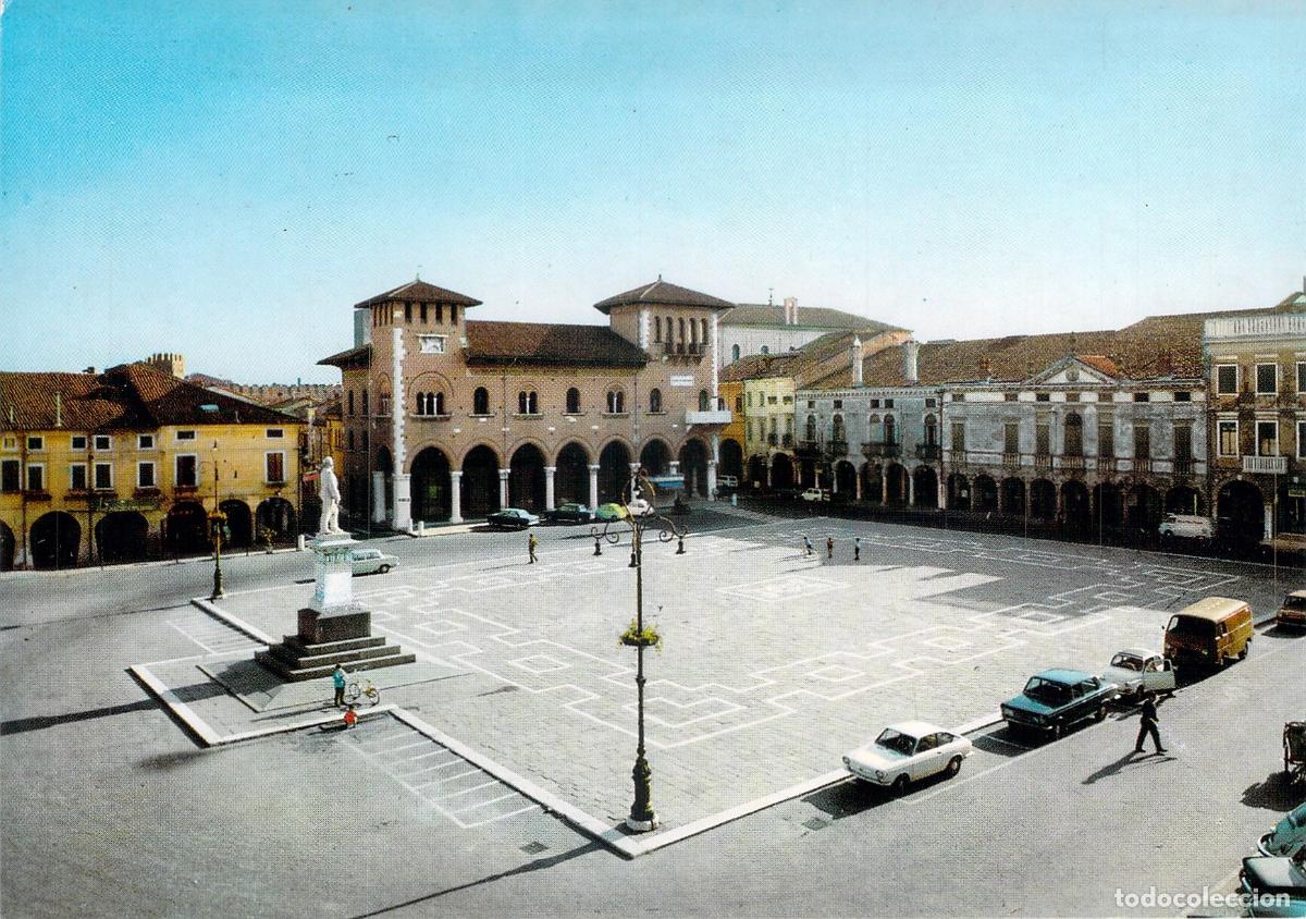Postales: Postal de la plaza Liston en Montagnana, Padua