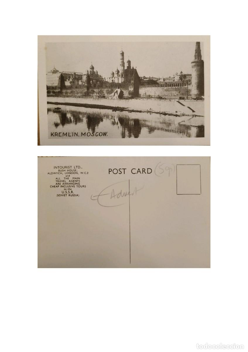 Postales: TS) 1930 RUSSIA, POSTCARD, THE GRAND PALACE MOSCOW KREMLIN AND ITS HISTORIC WALLS, XF.