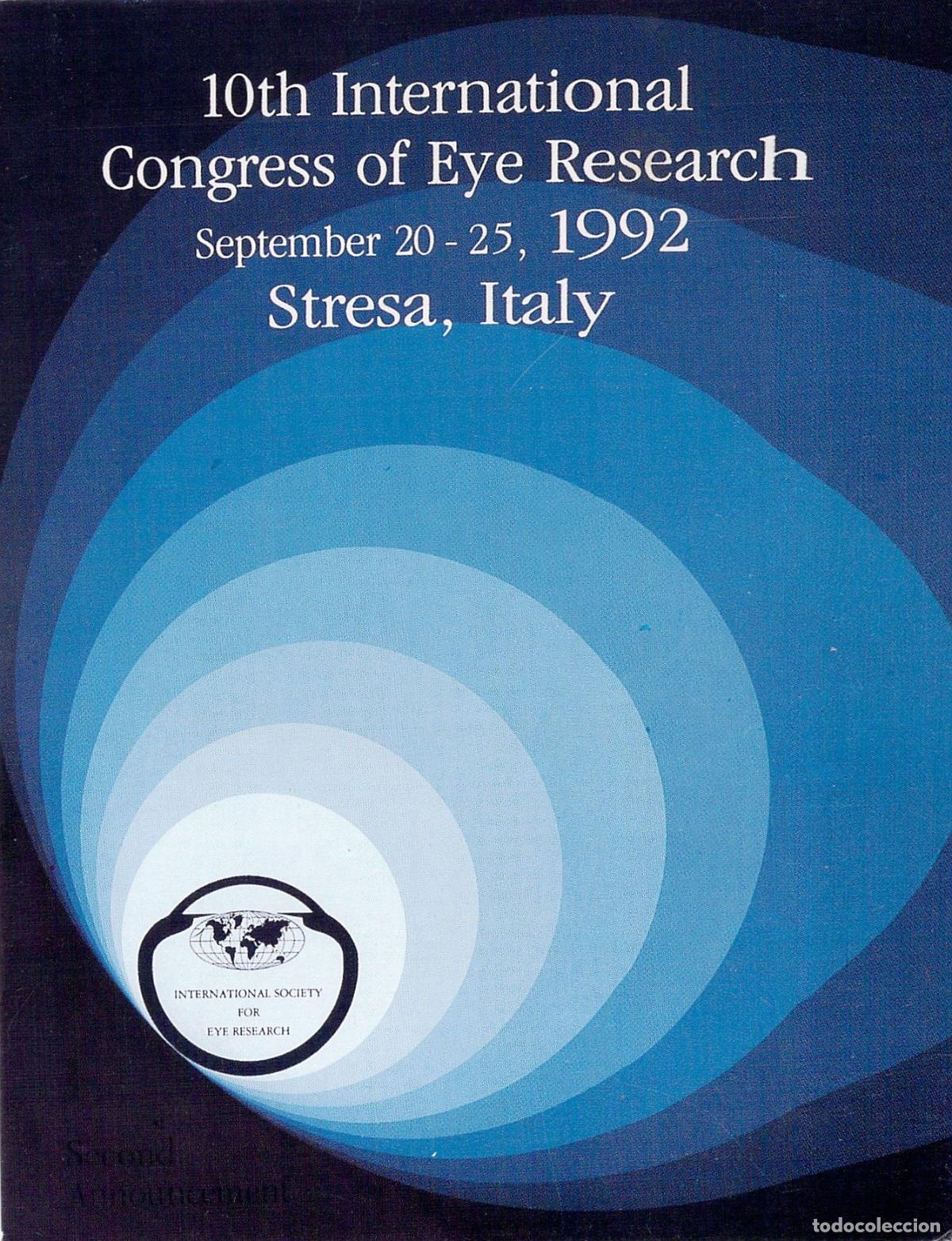 Postales: Postal del X Congreso Internacional de Investigaci&oacute;n Oftalmol&oacute;gica en Stresa