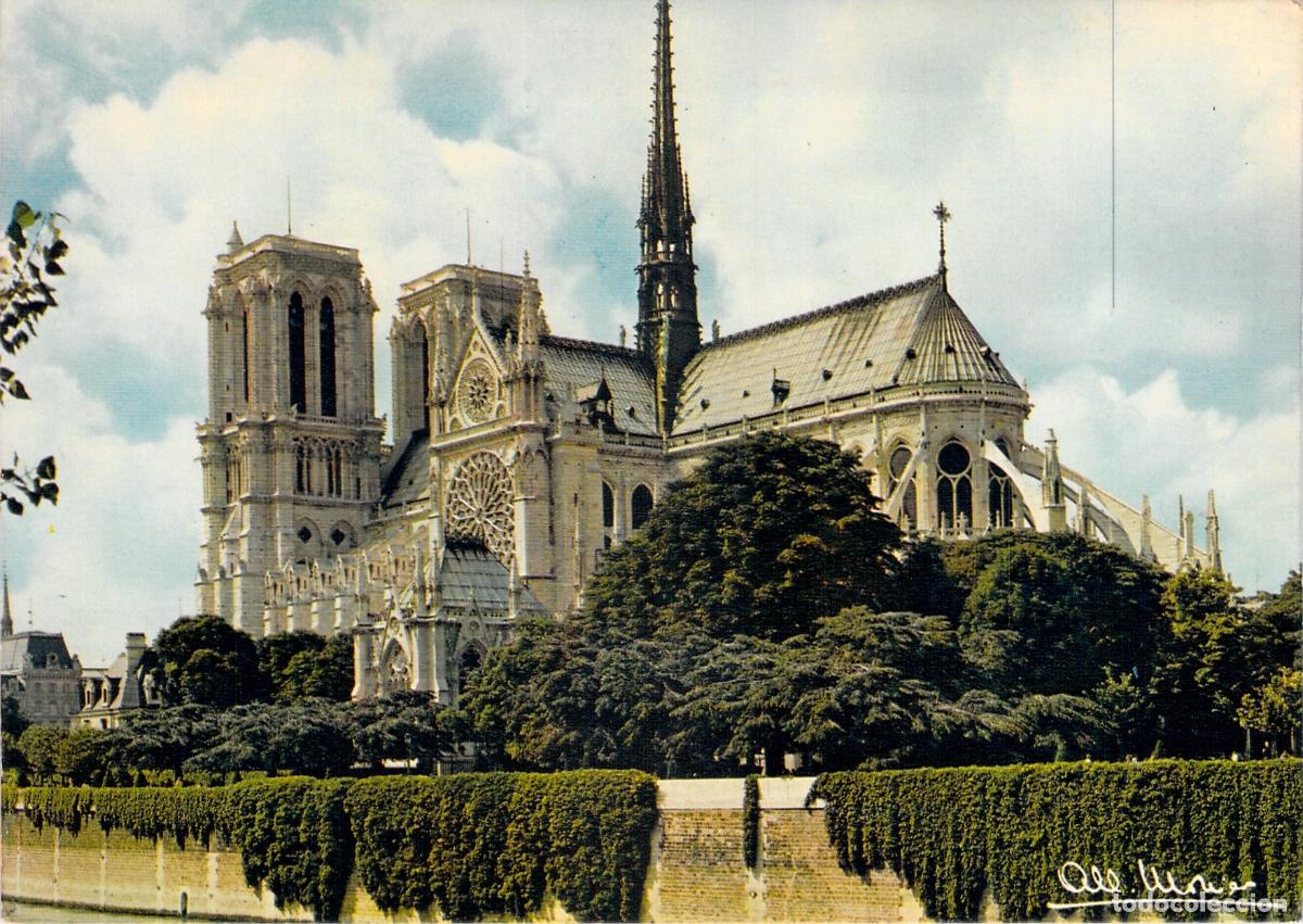 Postales: Postal de la Catedral de Notre-Dame en Paris, Francia