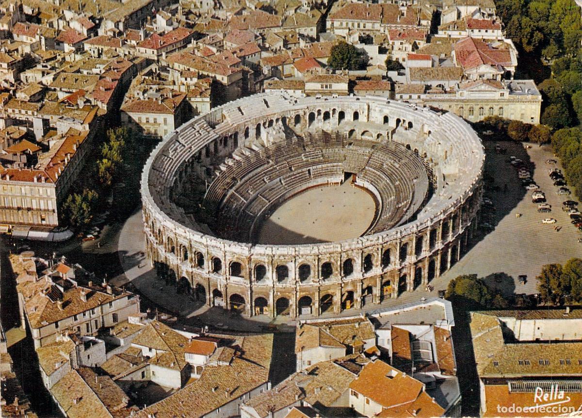 Postales: Postal de Nimes Vista A&eacute;rea de las Arenas