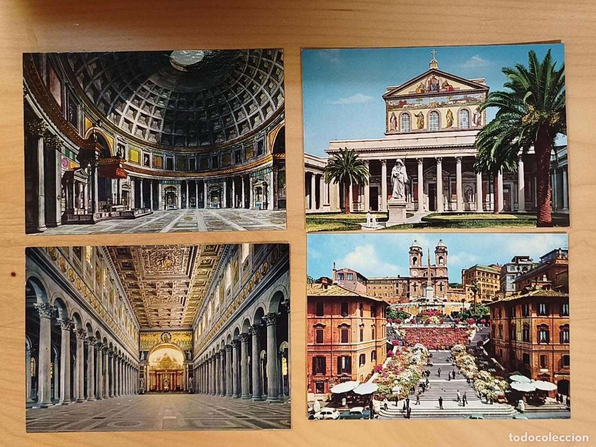 Postkarten: POS 280 - Lote 4 postales Roma - Sin circular -
