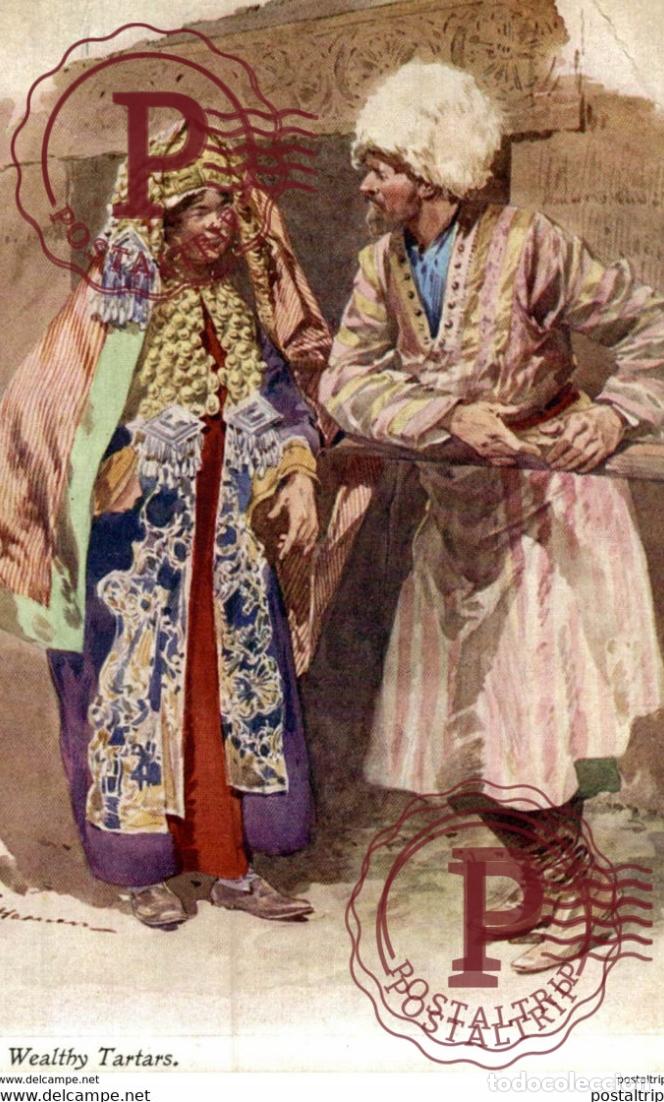 Postales: WEALTHY TARTARS -TATARS - RUSSIA SERIES N&deg;31. russa rusia rusland RUSSE RUSSIE