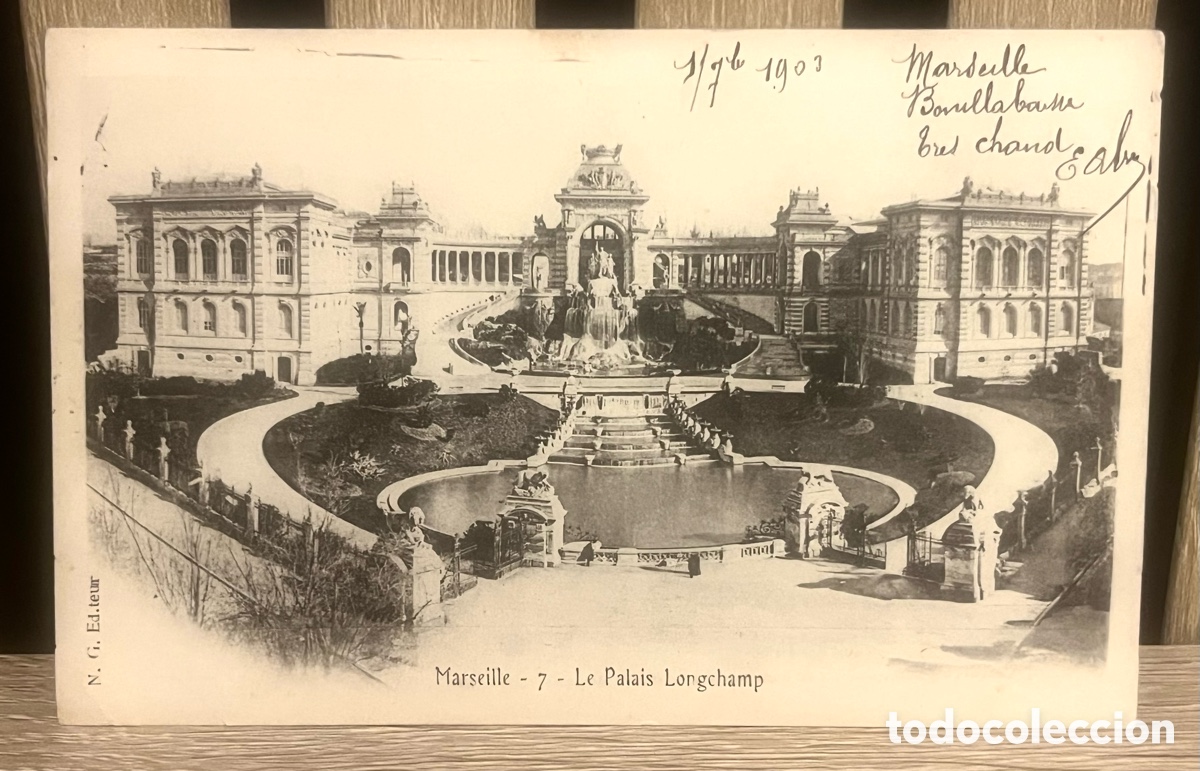 Postales: POSTAL: MARSEILLE - LE PALAIS LONGCHAMP 7 - CIRCULADA EN 1903