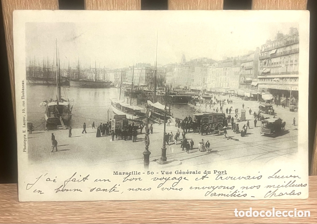 Postales: POSTAL: MARSEILLE - VUE G&Eacute;N&Eacute;RALE DU PORT 50