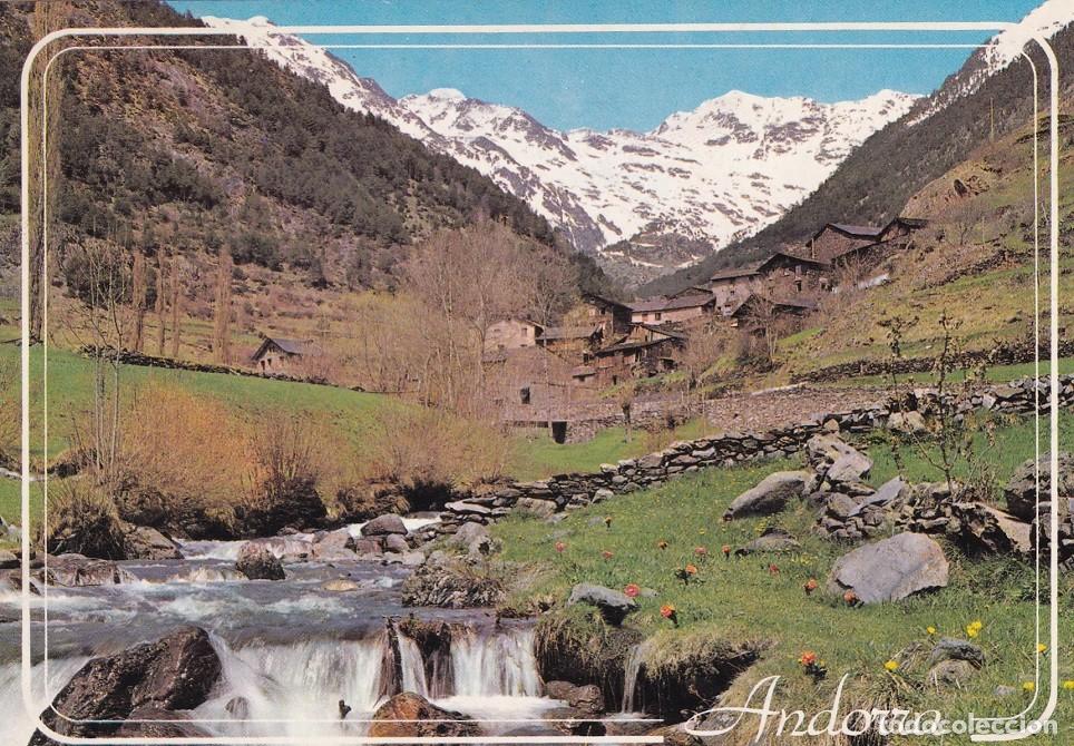 Cartes Postales: 195 Valls d'Andorra - Arinsal - Vista pacial i Riu Arinsal - Andorra