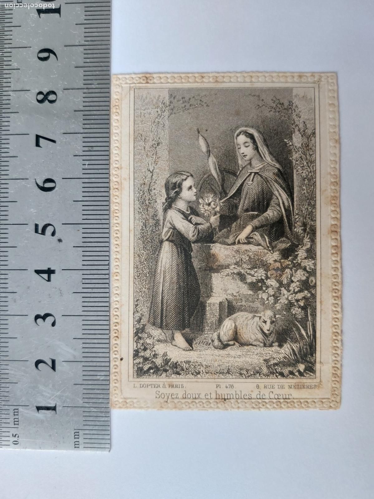 Postales: Estampa religiosa con imagen de la Sagrada Familia, Par&iacute;s