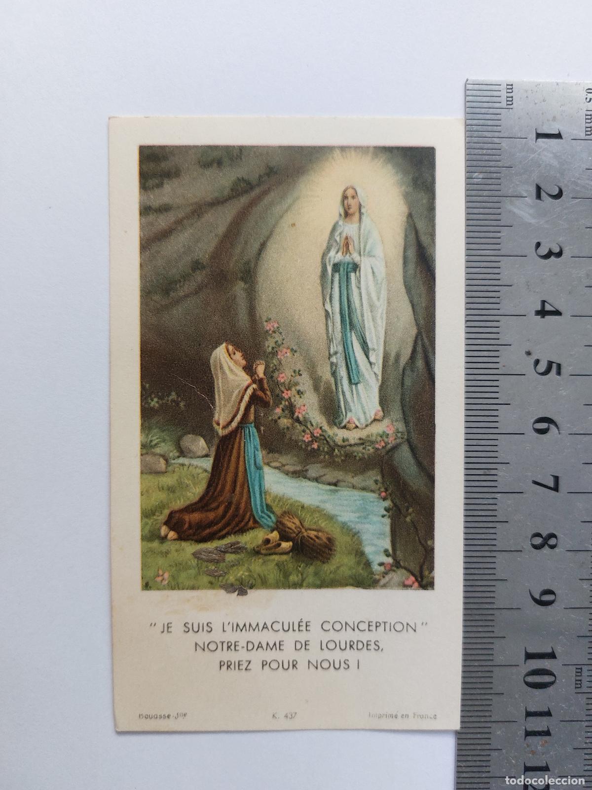 Postales: Estampa de la Virgen de Lourdes, Inmaculada Concepci&oacute;n