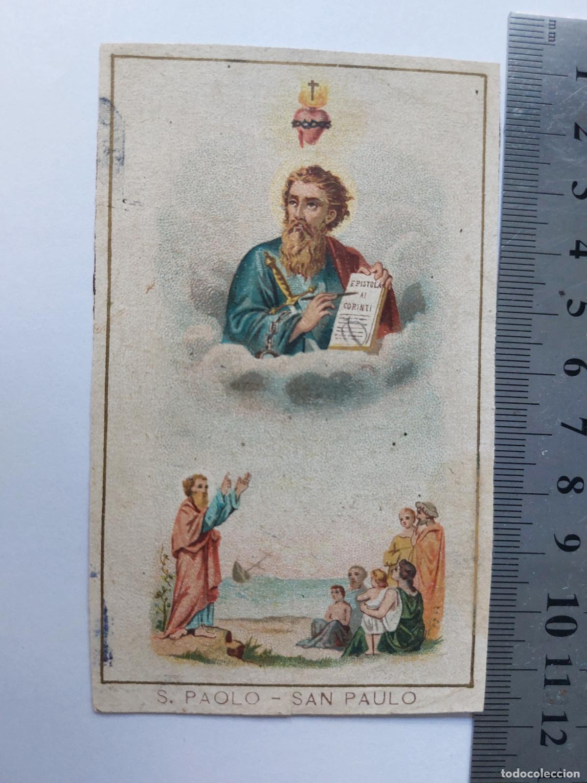 Postales: Estampa de estampa religiosa con la imagen de San Pablo