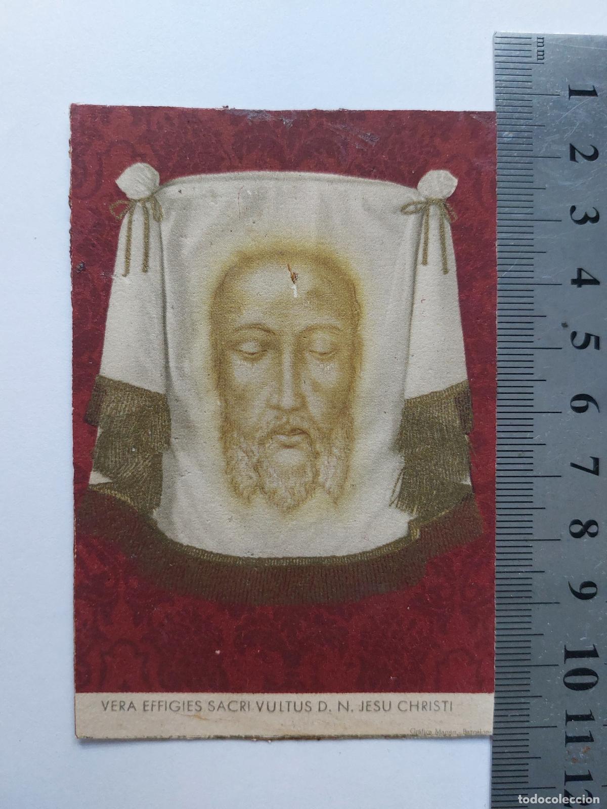 Postales: Estampa del Santo Rostro de Jesucristo Vera Effigies Sacri Vultus