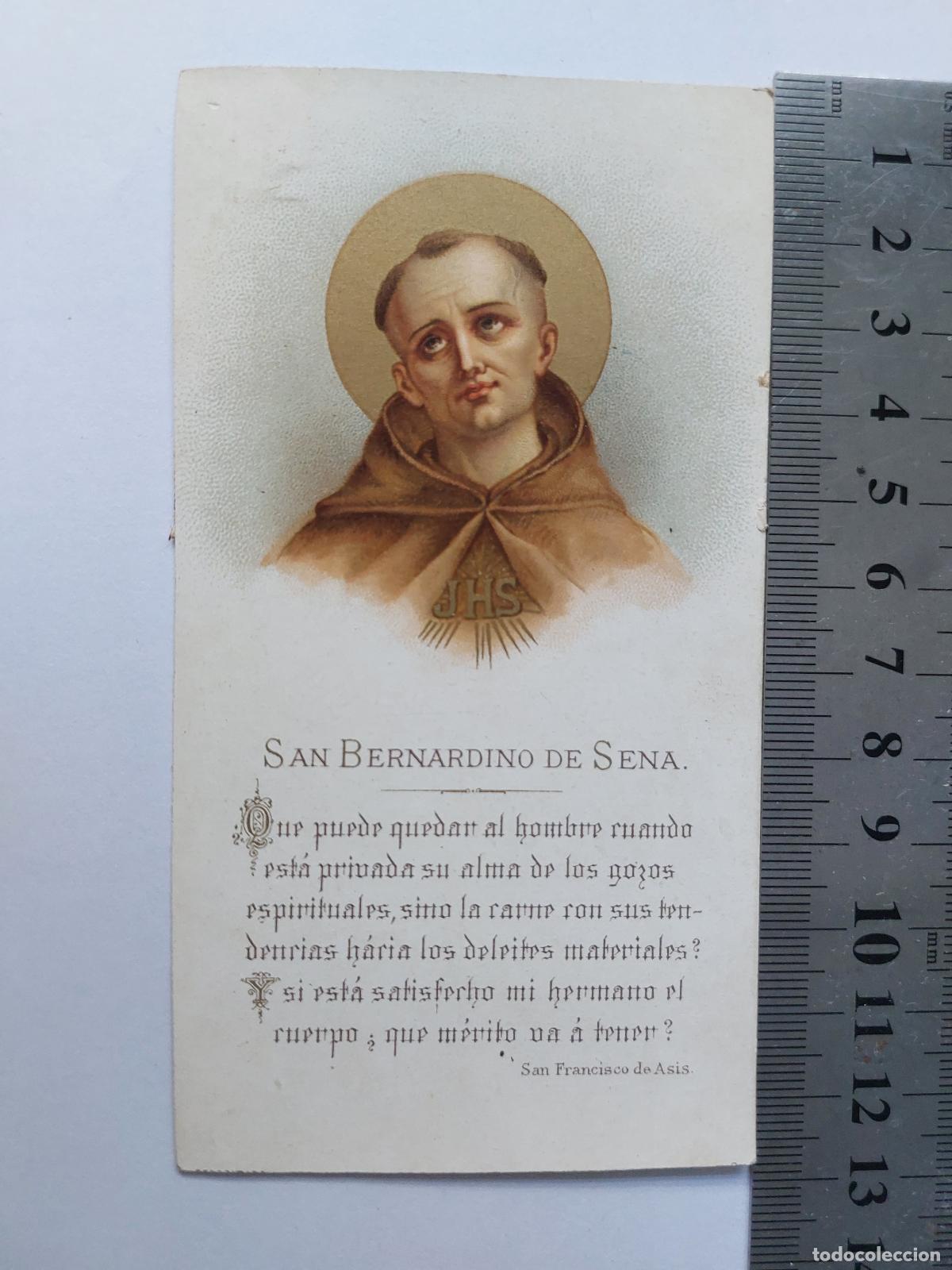 Postales: Estampa de San Bernardino de Sena