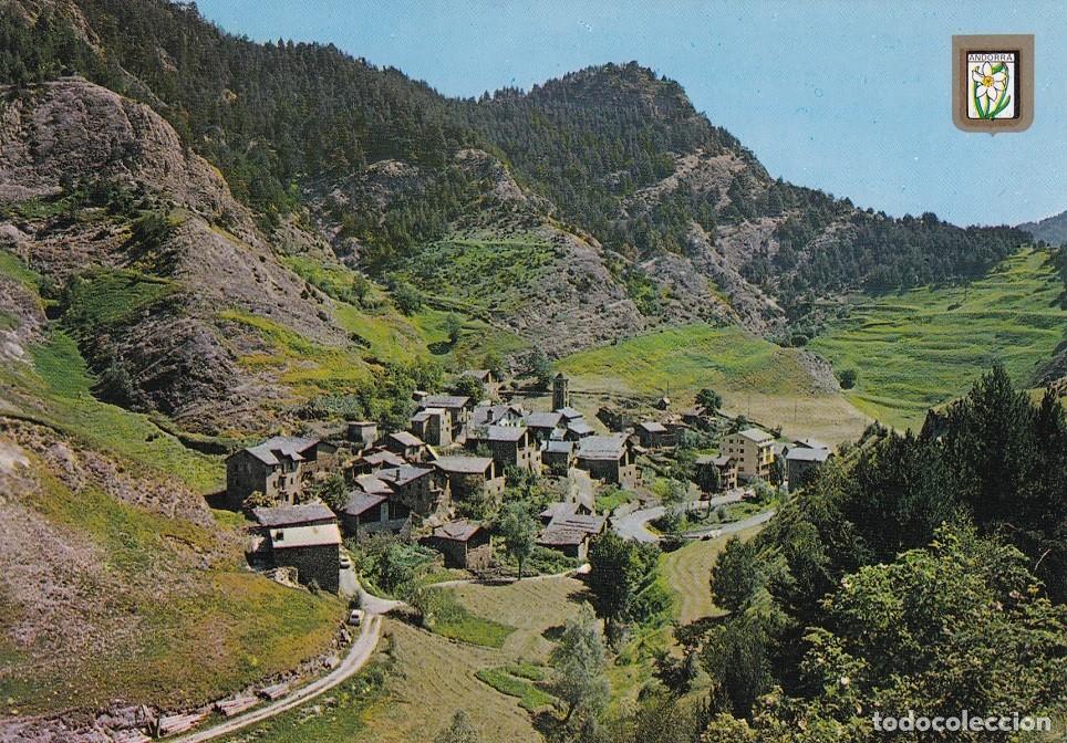 Postales: N&ordm; 397 Valls d'Andorra - Pal - Vista general / Escudo de Oro - Andorra
