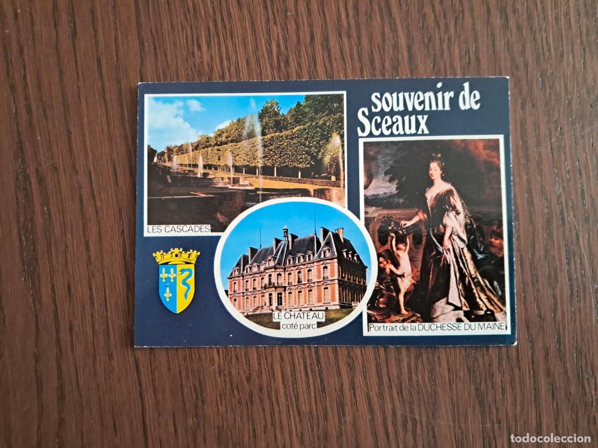 Postales: postal de Francia, diferentes vistas, souvenir de Sceaux, a&ntilde;os 70.