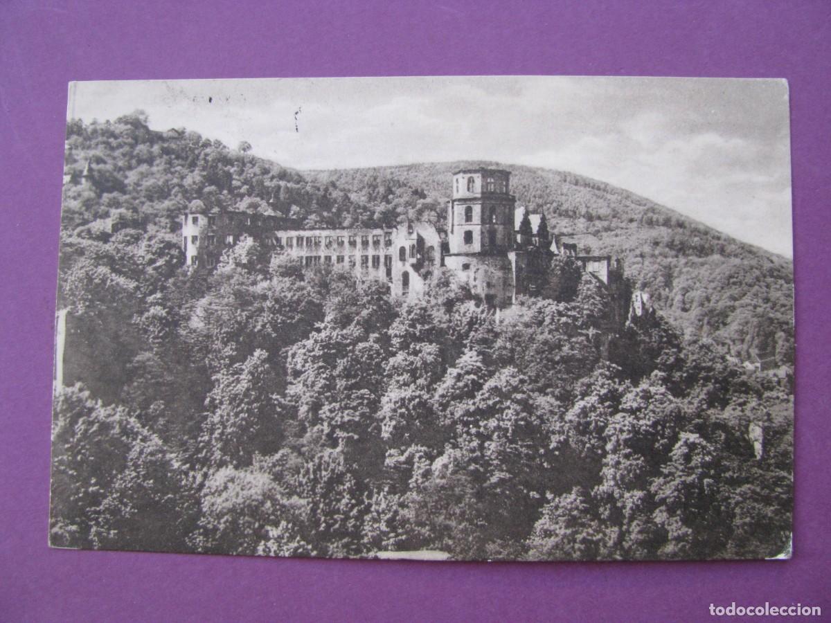 Postales: POSTAL DE ALEMANIA. HEIDELBERG, DAS SCHLOSS VON DER TERRASSE GESEHEN. CIRCULADA 1922