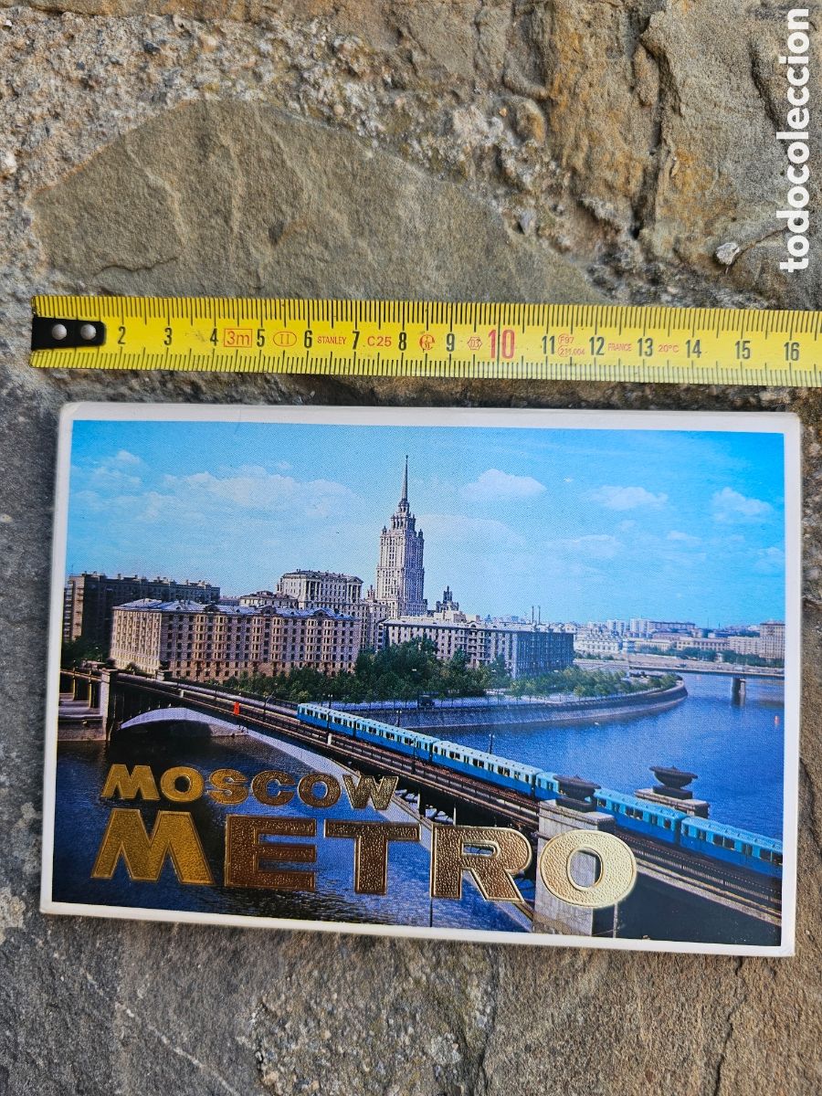 Postales: Set Postales Vintage Metro de Mosc&uacute; &ndash; Intourist URSS (USSR) - Completo con Estuche