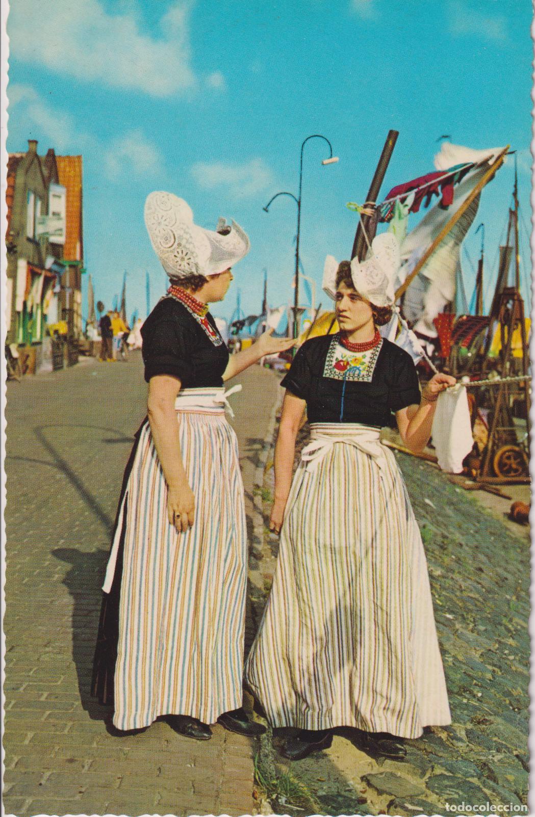 Postales: HOLANDA, VOLENDAM, MUCHACHAS CON TRAJE T&Iacute;PICO &ndash; KR&Uuml;GER 968/19 &ndash; S/C