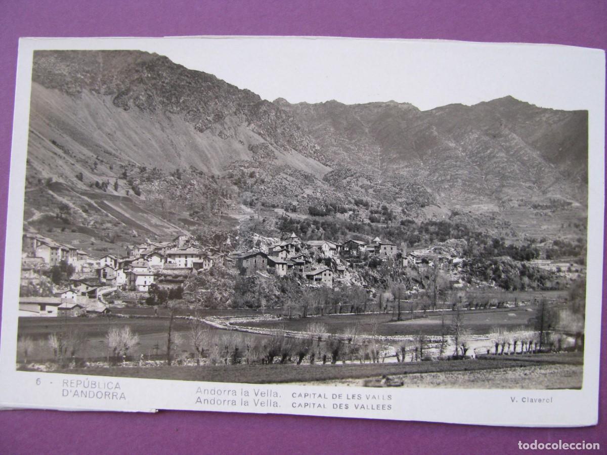 Postales: POSTAL DE REPUBLICA D'ANDORRA. CAPITAL DE LES VALLS. V. CLAVEROL