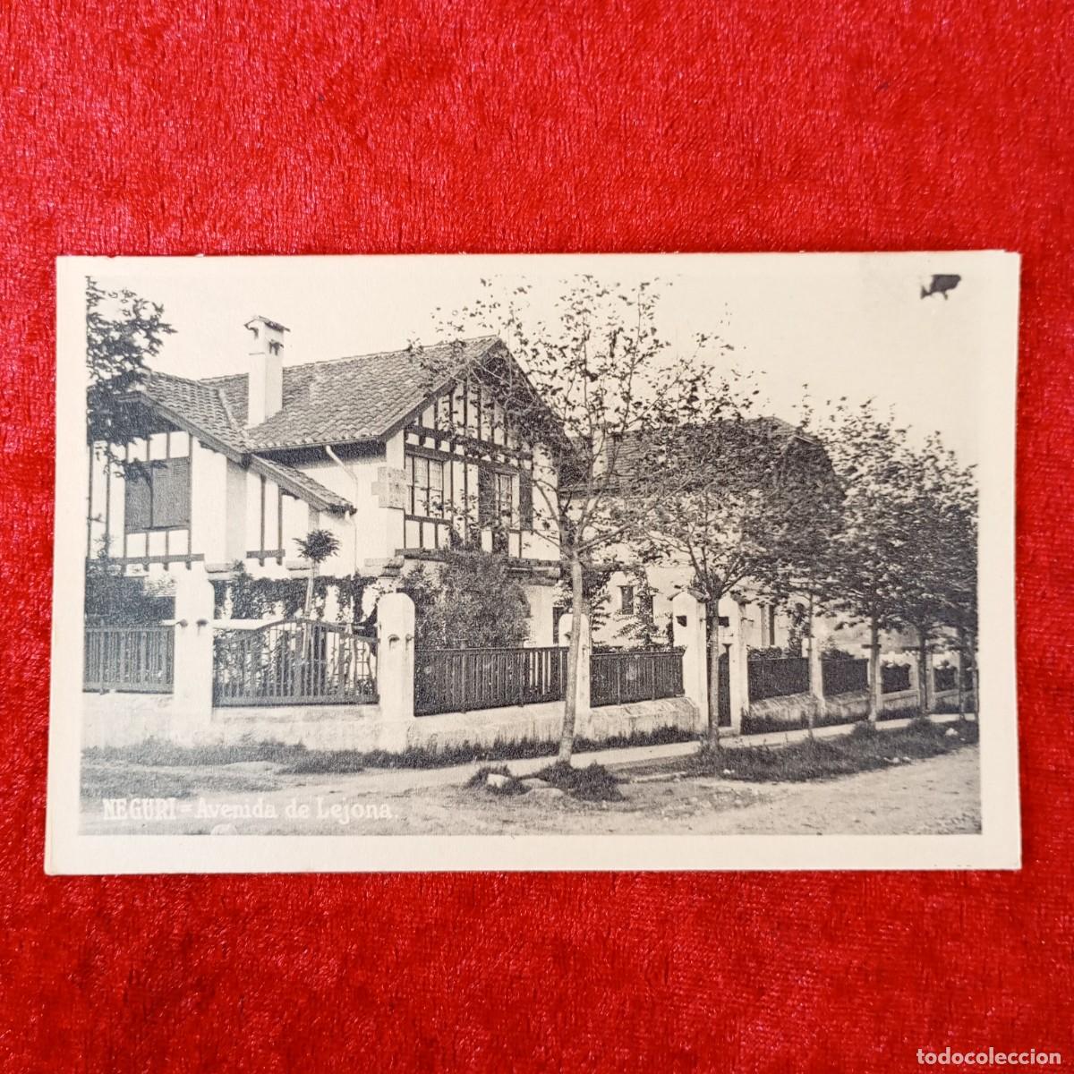 Postales: POSTAL - NEGURI - AVENIDA DE LEJONA - RAR&Iacute;SIMA / 1894