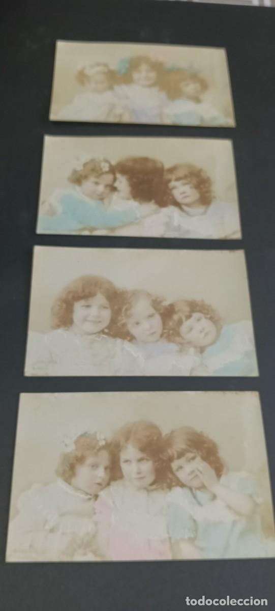 Postales: Lote de 4 antiguas tarjetas postales de &eacute;poca (Serie A 1165 - A&ntilde;os 1900-1910) - Retrato fotogr&aacute;fico