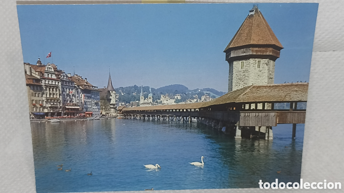 Postales: Lucerne. Pont de chapelle
