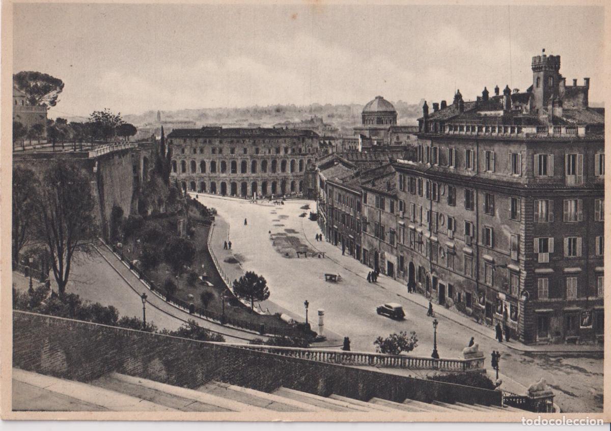 Postales: ITALIA, ROMA, VIA DEL MARE RUPE TARPEA E TEATRO MARCELLO &ndash; CECAMI &ndash; S/C