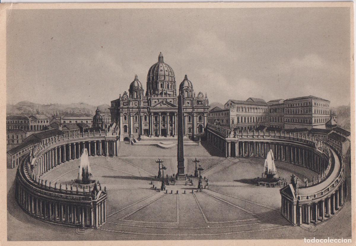 Postales: ITALIA, ROMA, PIAZZA S.PIETRO, LA BAS&Iacute;LICA E IL VATICANO &ndash; ED.ENRICO VERDESI &ndash; S/C