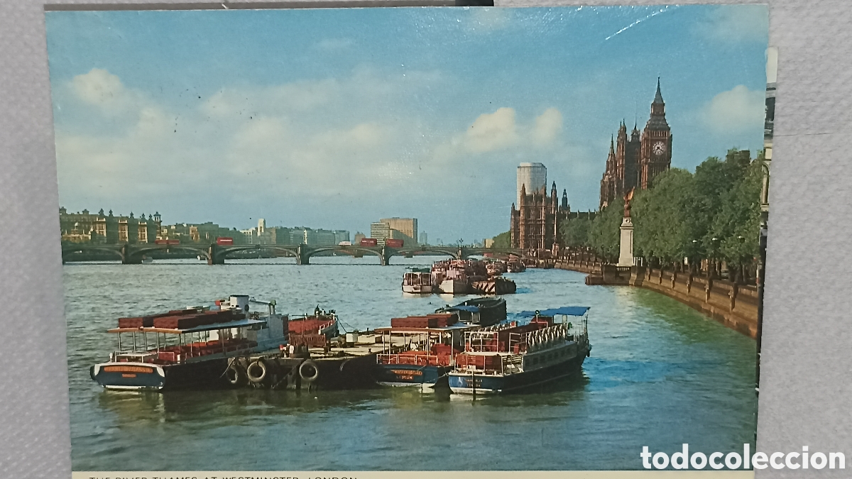 Postales: River Thamed at westminster London