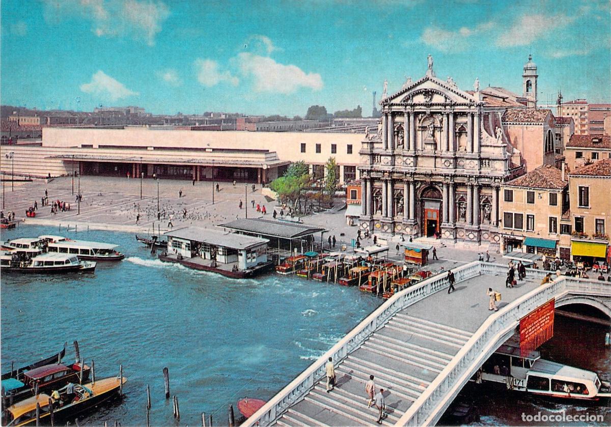 Postales: Postal de la Estaci&oacute;n de Santa Luc&iacute;a en Venecia
