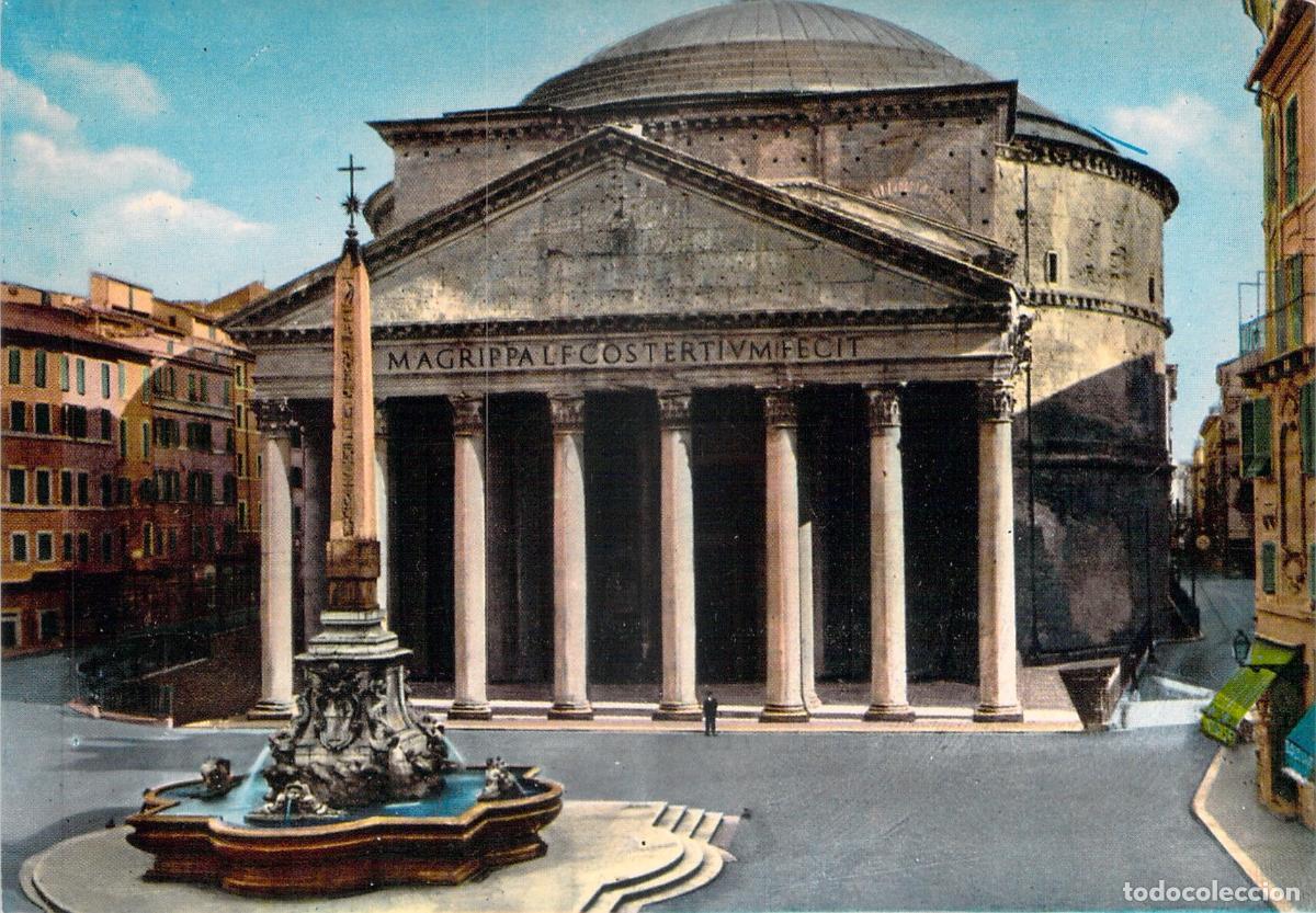 Postales: Postal del Pante&oacute;n de Roma, Italia
