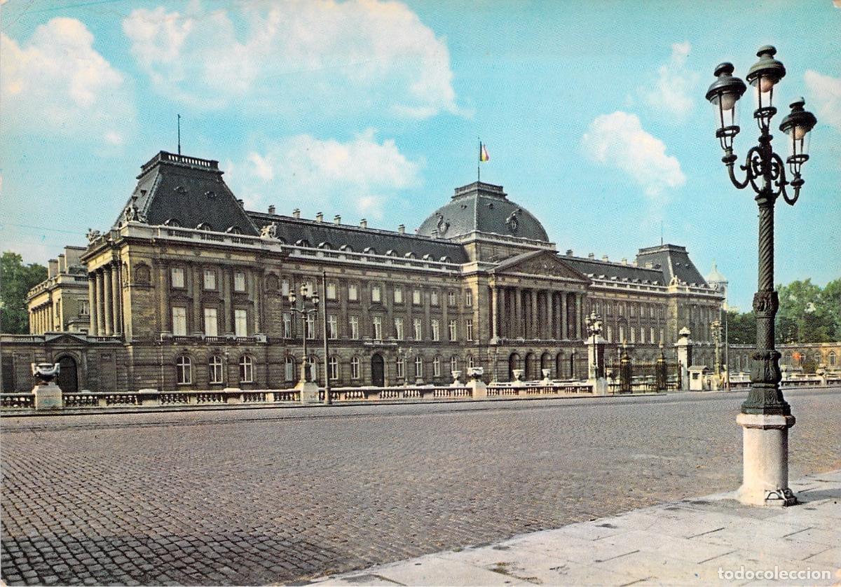 Postales: Postal del Palacio Real de Bruselas, B&eacute;lgica