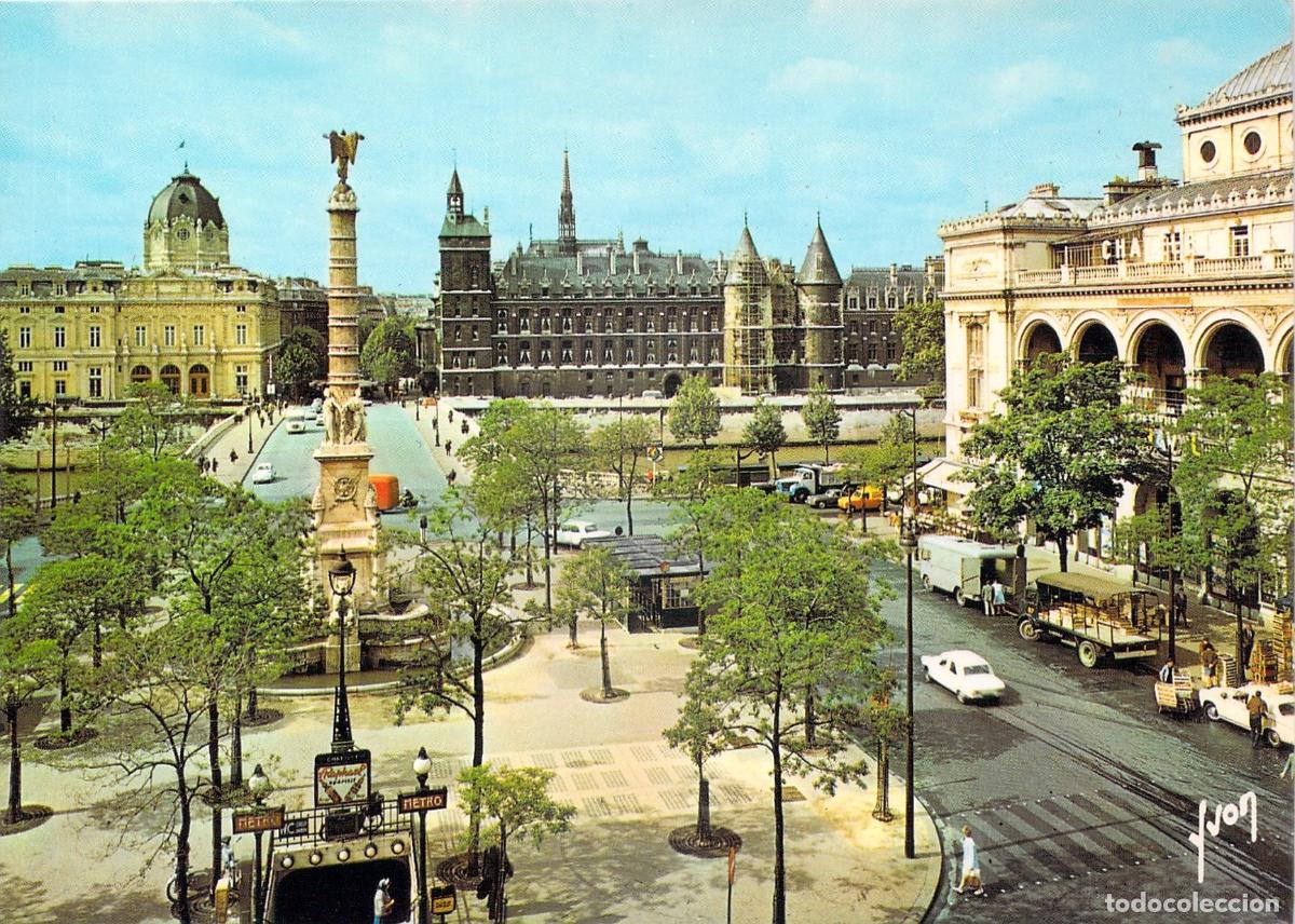 Postales: Postal de la Place du Ch&acirc;telet en Par&iacute;s, Francia