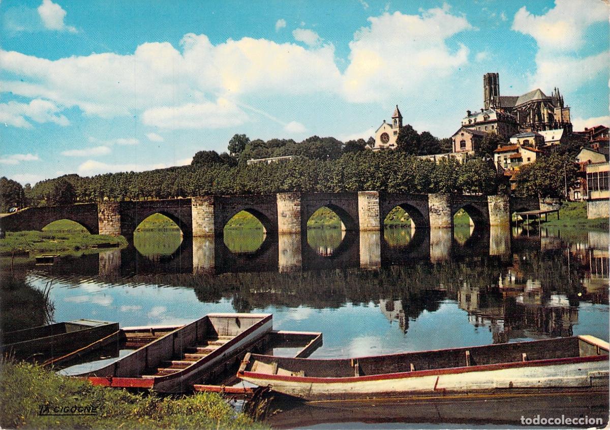 Postales: Postal de Limoges: Pont St-Etienne y Catedral en Francia