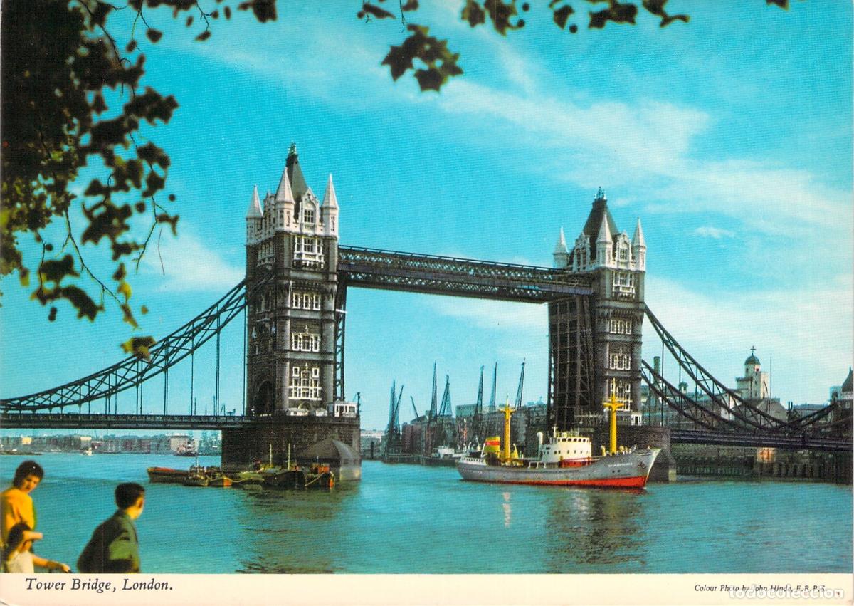 Postales: Postal de Tower Bridge en Londres, Inglaterra
