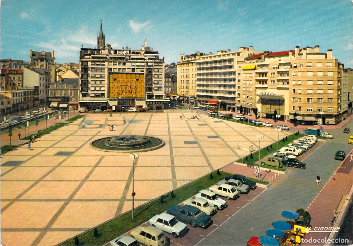 Postales: Postal de la Place de la R&eacute;publique y campanario Saint-Michel en Limoges