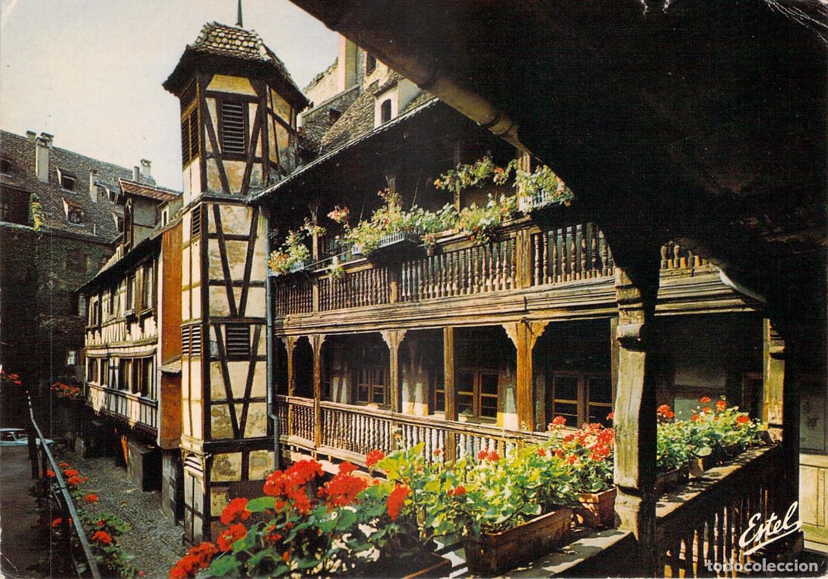 Postales: Postal de la Hostellerie du Corbeau en Estrasburgo Francia
