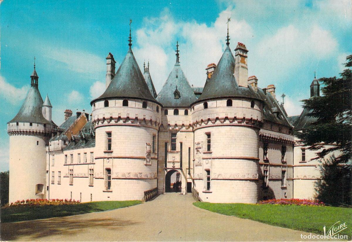 Postales: Postal del Castillo de Chaumont-sur-Loire en el Valle del Loira