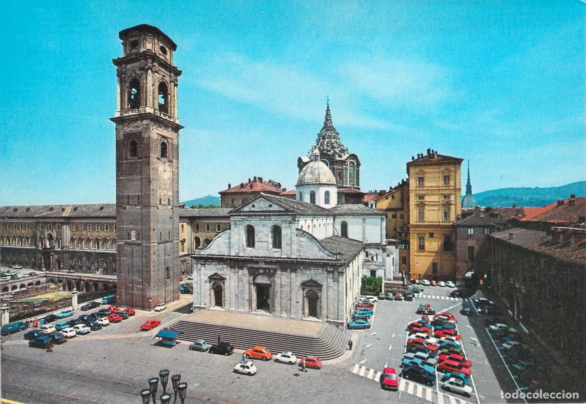 Postales: Postal de la Catedral y la Capilla de la Santa S&iacute;ndone en Tur&iacute;n