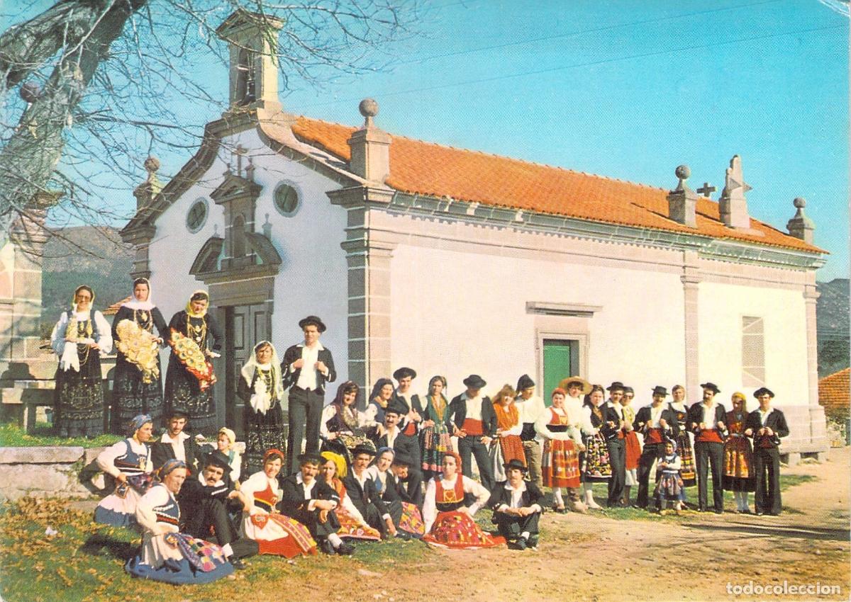 Postales: Postal de la Capela de S. Sebastiao en Vila Praia de Ancora, Portugal