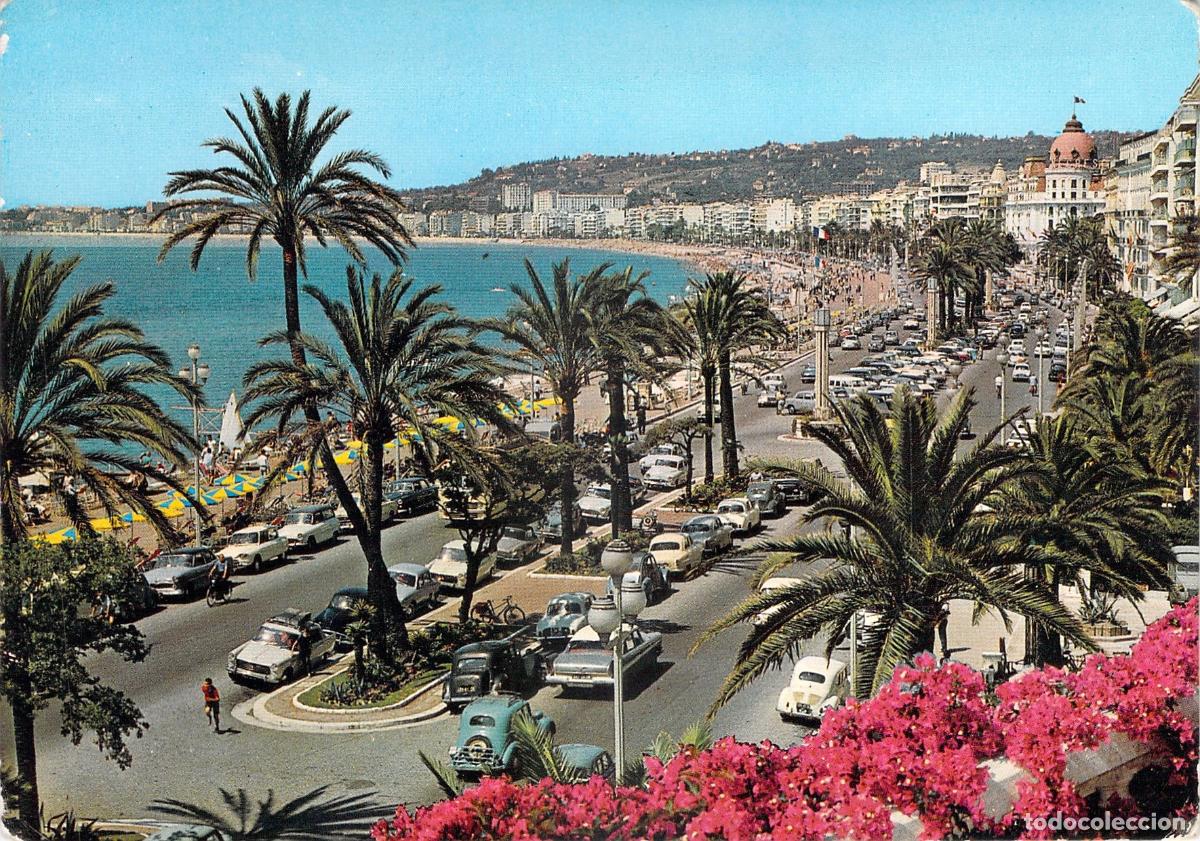 Postales: Postal de la Promenade des Anglais en Niza, Francia