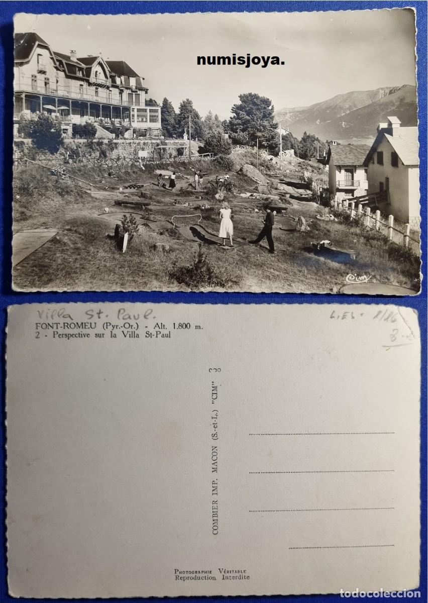Postales: Postal FONT - ROMEU (Espa&ntilde;a) a&ntilde;o 1960. Vista de la Villa. Imp. MACON.