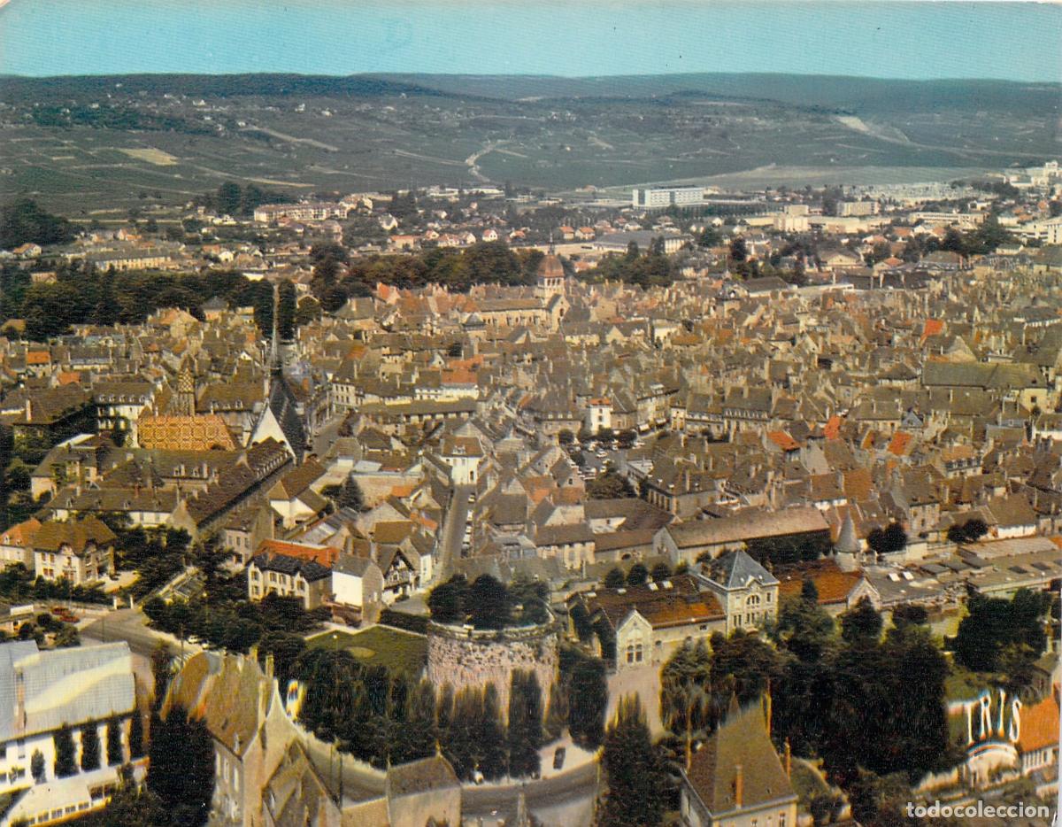 Postales: Postal de vista a&eacute;rea panor&aacute;mica de la ciudad de Beaune en Francia
