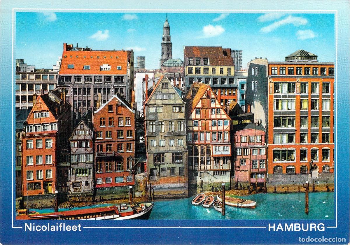 Cartes Postales: Postal de Hamburgo Casas Antiguas Nicolaifleet