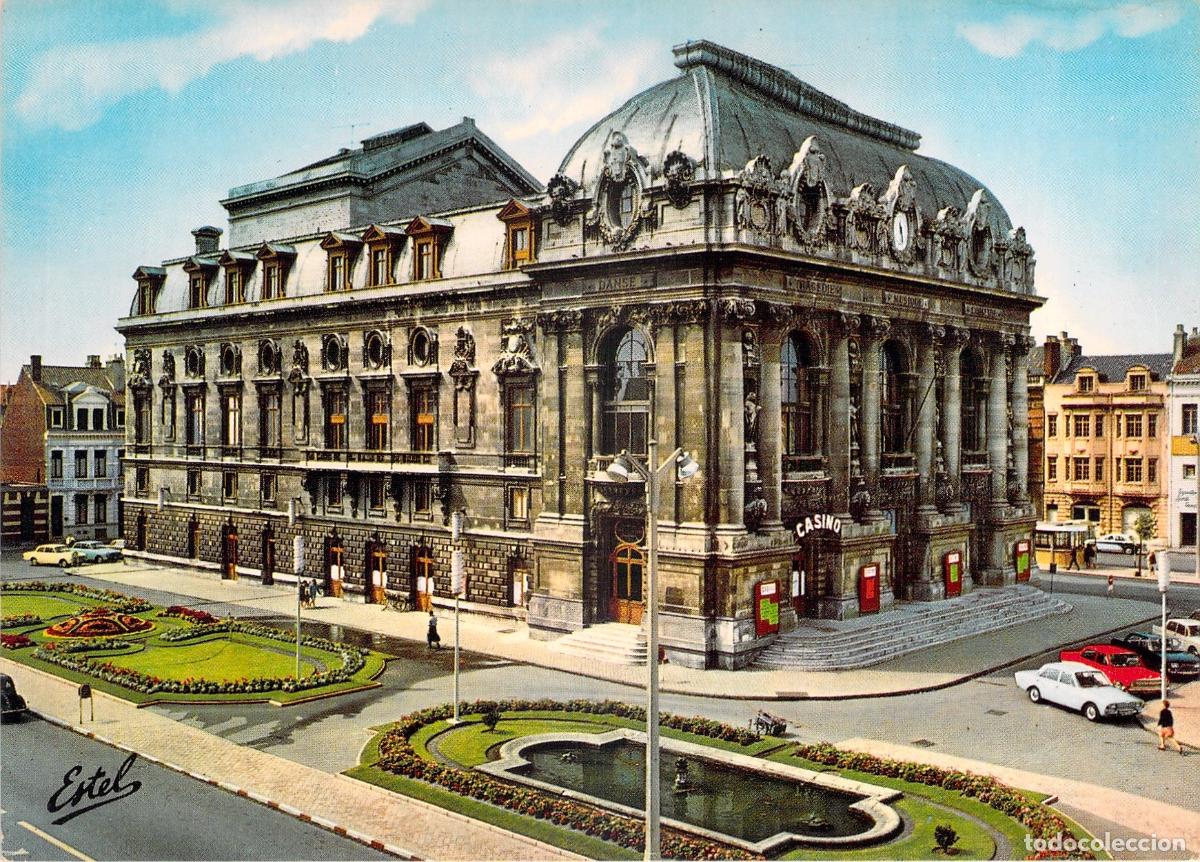 Postales: Postal del Gran Teatro de Calais Francia