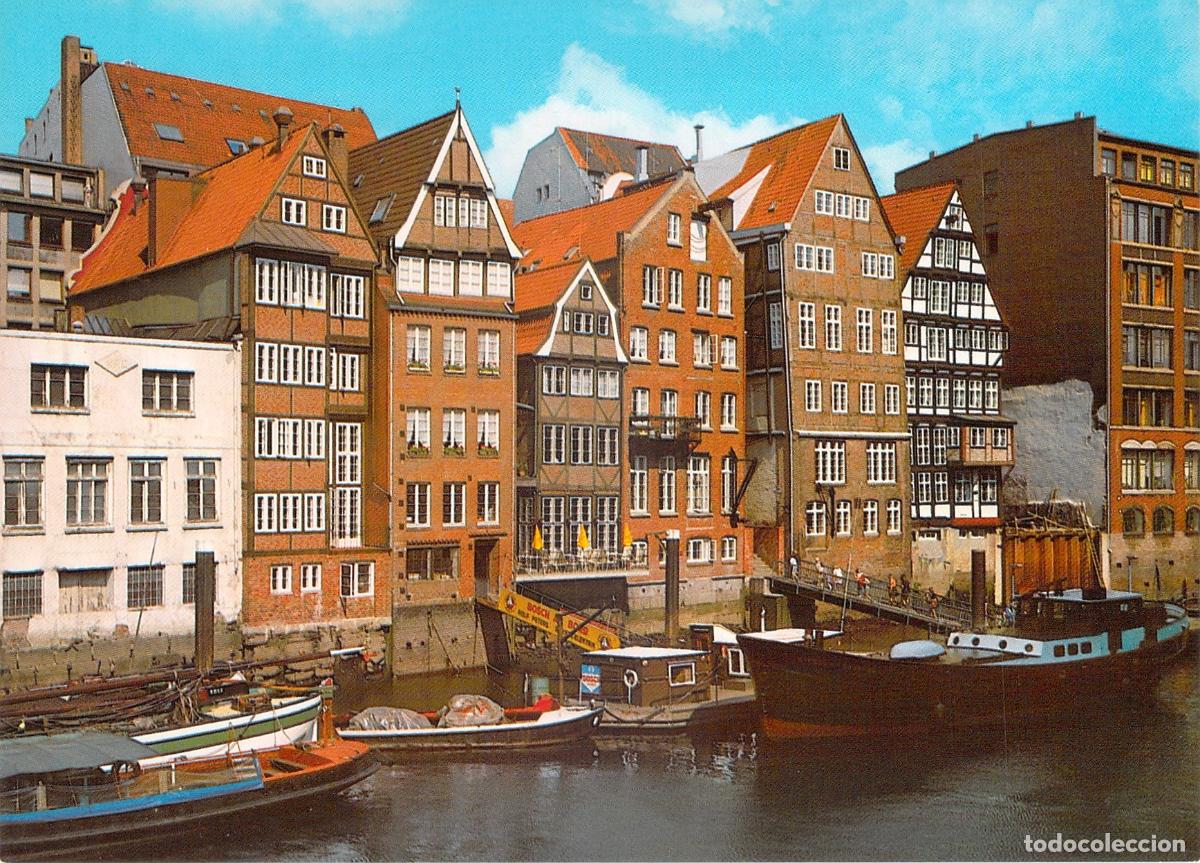 Postales: Postal de las casas antiguas en Nicolaifleet, Hamburgo
