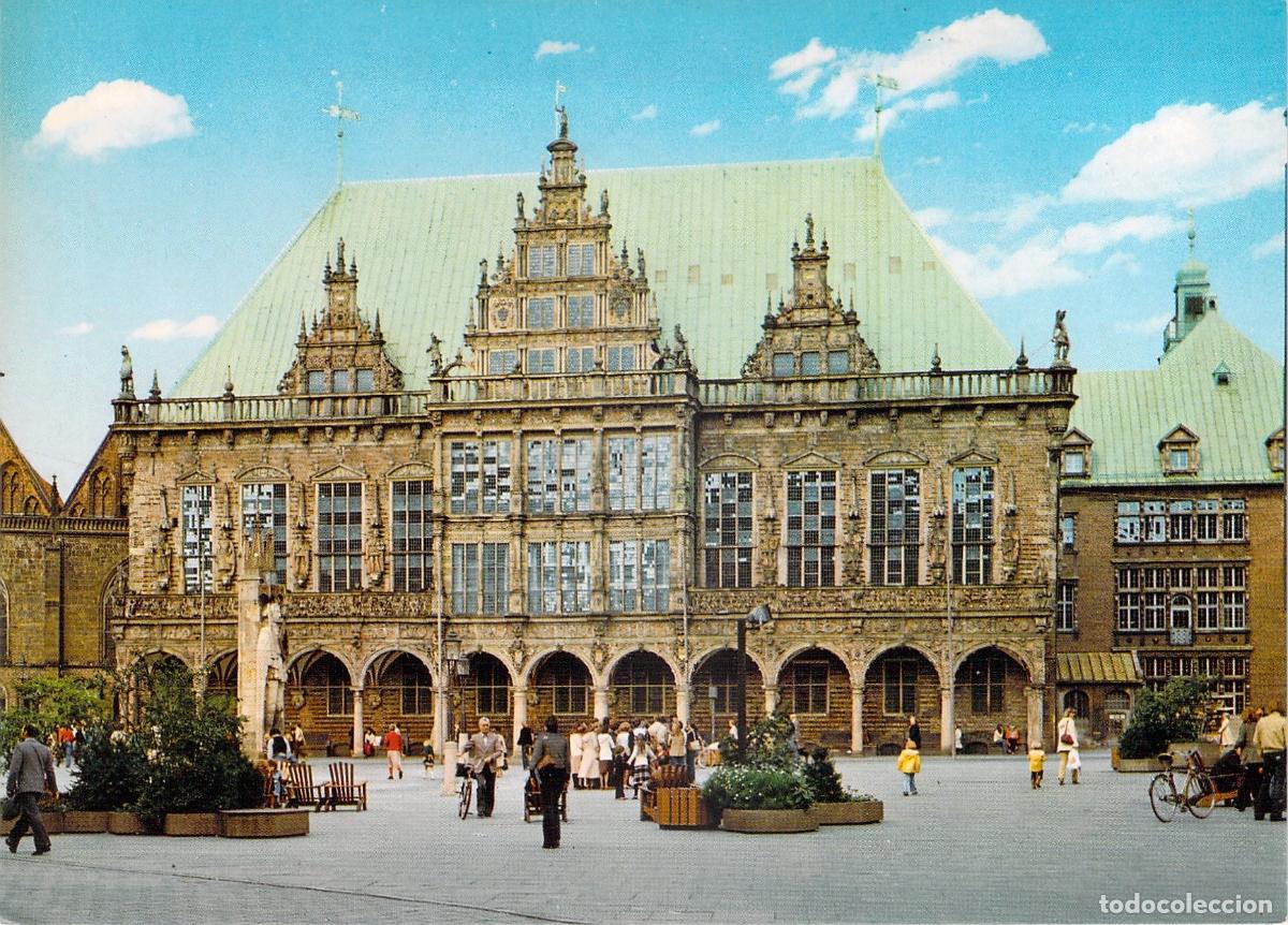 Postales: Postal del Ayuntamiento de Bremen, Alemania